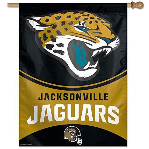 Jacksonville Jaguars-Flagge, vertikal, 68 x 94 cm, für den Außenbereich