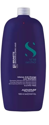 Alfaparf Milano Semi di Lino Brunette Intense Anti-Orange Low Shampoo 1000ml - Intensives, mildes Anti-Orange-Shampoo