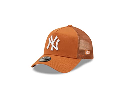 New Era New York Yankees Basecap für Kinder - Braun - A Frame Trucker - - MLB - Mesh gebogener Schirm Snapback - Youth