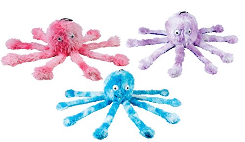 Gor Pets Fun Hunde-Kau-Spielzeug Knochen kuschelig weich mit quietschenden Füßen – Mommy Octopus