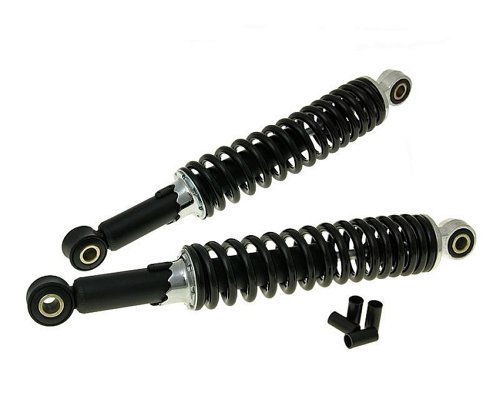 VANEZ Stoßdämpfer Set 260mm schwarz universal kompatibel für Roller, Mofa, Moped, Motorrad, Quad, ATV