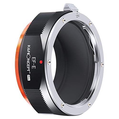 K&F Concept M12105 EOS-NEX Hochpräziser Adapter Objektivadapter Canon EOS an Sony Adapter Ring (Keine elektronische Verbindung) für Canon EOS EF Objektiv auf Sony Alpha E-Mount Systemkamera