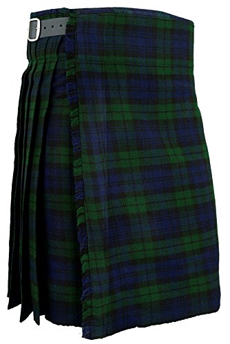 Herren Blackwatch Kilt Scottish Traditional Highland Tartan Dress (W 32)