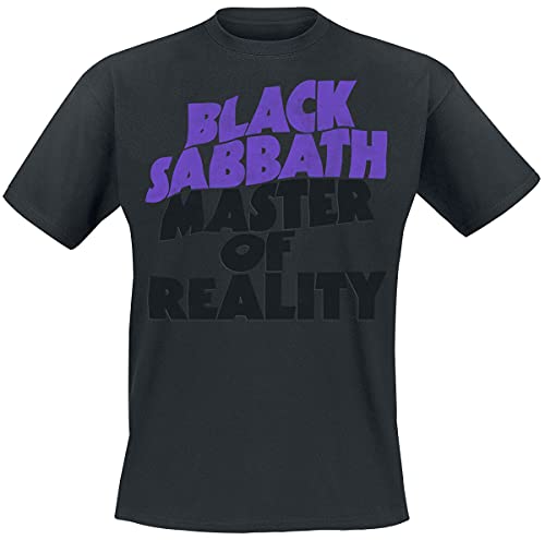 Black Sabbath Master of Reality Tracklist Männer T-Shirt schwarz XL 100% Baumwolle Band-Merch, Bands