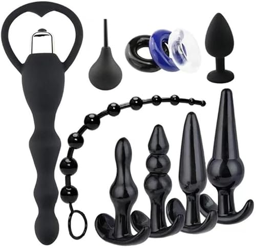 CNAJOI-TDFY Plug 14 Pieces Silicone Butt Plugs Set Prostate Stimulator for Beginners Men and Women - Sex Toy for Couples, Fetish Masturbation Sex Toy for Women and Men