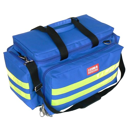 GIMA - Emergency Smart Bag, Blau Farbe, Polyester, leere, Trauma, Rettungsdienst, ärztliche, Erste Hilfe, Krankenpfleger, Mehrtaschenbeutel für Sanitäter, 55x35x32 cm