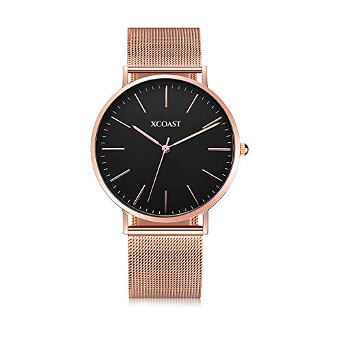 XCOAST Meridium - Stilvolle Herren Uhr Minimalistisches Design Konzept / Ultra Slim / Quarz Armbanduhr mit Edelstahlarmband