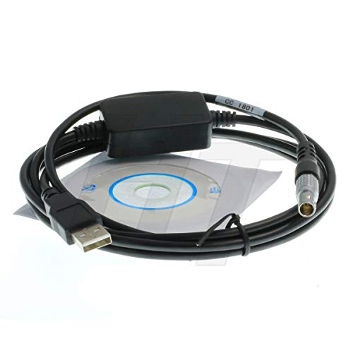 HangTo USB-Datenübertragungskabel für Leica 5-polige TPS TS-Serie Totalstation DNA-Nivelliere GEV189