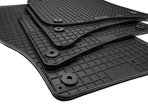 Gummimatten Fußmatten passend für Cayenne 92A Baujahr 2010-2018 Touareg 7P Premium Qualität Gummi schwarz 4-teilig
