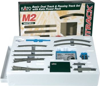 Kato-Unitrack 20-581-1 - Spur N Master-Set M2 Einfaches Gleisoval mit PowerPack (Trafo)
