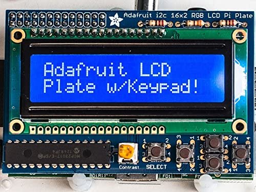 Adafruit – 16 x 2 RGB Positive LCD mit Tastatur-Kit für Raspberry Pi Computer