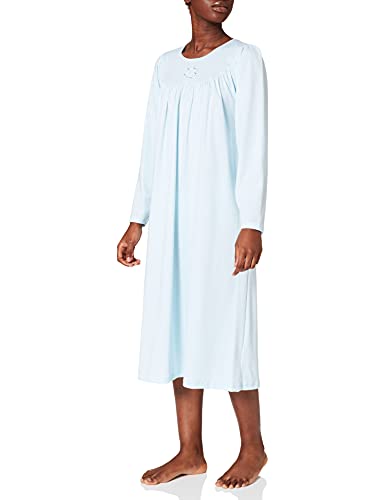 Calida Damen Nightshirt Soft Cotton Nachthemd, Blau (hellblau 700), 38 (Herstellergröße: XS = 36/38)