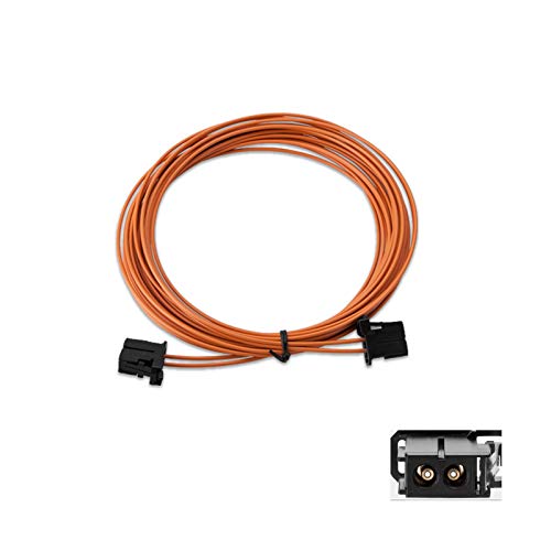 XTRONS 5m Kabel Verlängerungskabel Male to Male für BMW, VW, Audi, Porsche, Mercedes Media System Fiber Optic Extension Cable Plug&Play