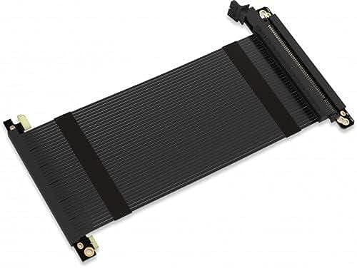 Streacom PCIe 4.0 Riser Flachband-Kabel - 210mm, schwarz (ST-RZ4-21B)