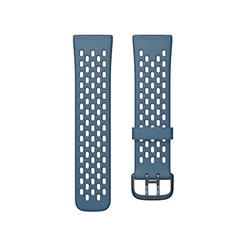 Fitbit Unisex-Adult Versa 3/Sense Watch Strap, Saphir/Nebelgrau, Small
