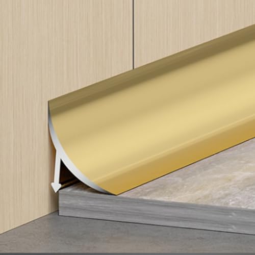 2 Holzbodenkantenstreifen aus Aluminiumlegierung, Pressstreifen-Fliesenkantenstreifen, Metalllinienkanten (Color : C)