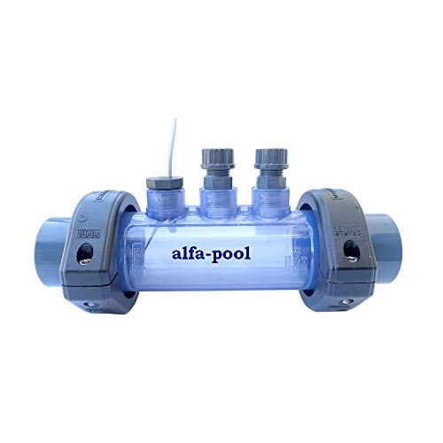 alfa-pool Messzelle PVC 2 Elektrodenhalter Strömungsschalter 1A Klebemuffen D50mm Durchflussarmatur