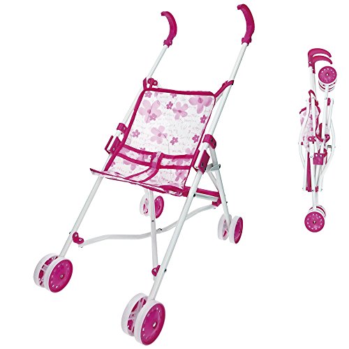 Reig Musicales RE512-01 Puppenbuggy, Rose, 55cm