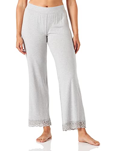 Skiny Damen Sleep & Dream Hose lang Schlafanzughose, Grau (Stone Grey Melange 5593), (Herstellergröße: 42)