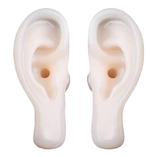Buddha Ohr Silikon Ohr Modell - 1 Paar Weiche Silikon Ohr Modell - Künstlicher Ohr Simulator für Ohr Picking Praxis Ohrstecker Ohrring Display Requisiten