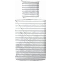 Primera Bettwäsche "Baumwoll-Bettwäsche Uni-Streifen", mit einem modernen Streifenmuster