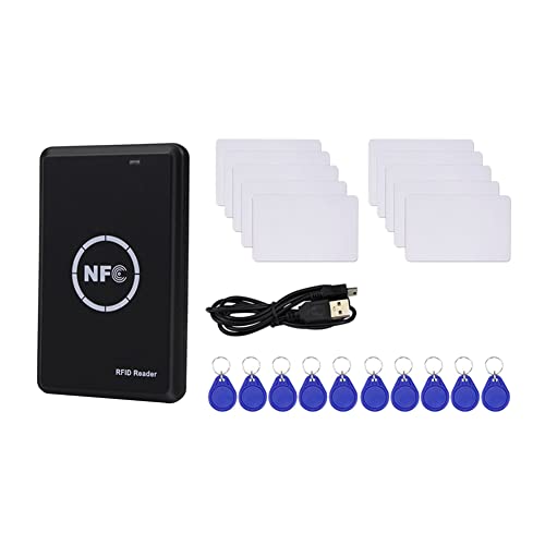 sunree RFID LesegeräT Duplikator, NFC LesegeräT, Smart Karten Programmer, Access Karten Decoder, Beschreibbare T5577 UID Fobs Karten