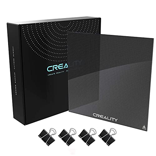 Creality Ender 3 Glasplatte, Verbesserte 3D Drucker Plattform aus Gehärtetem Glas, 235 x 235 x 4 mm