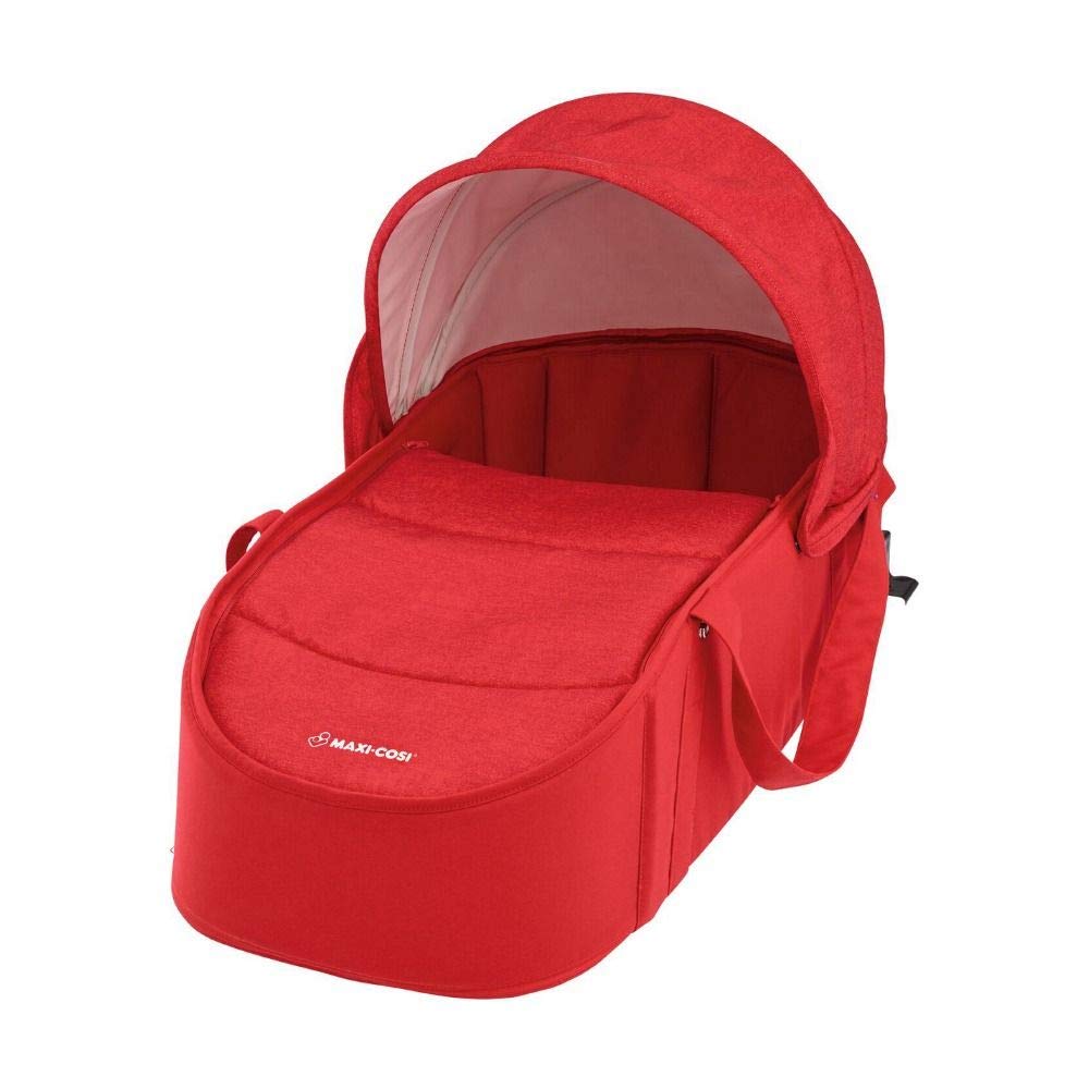 Maxi-Cosi Laika Babywanne, sehr leichter (nur 1,5 kg) und gepolsterter Soft-Kinderwagenaufsatz, passend für den Kinderwagen Maxi-Cosi Laika, Baby-Tragetasche nutzbar ab der Geburt, Nomad Red