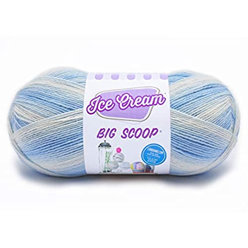 Lion Brand Yarn Ice Cream Big Scoop Garn, Blueberry