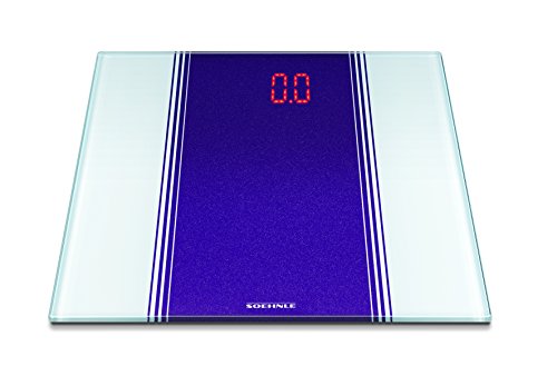 Soehnle 63328 Digitale Personenwaage LED Sensation weiss/purple