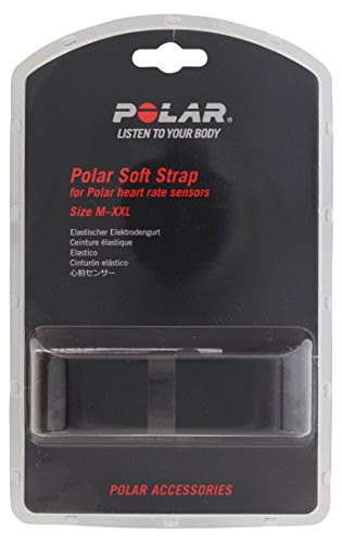 Polar Unisex Sportuhr Soft Strap M-xxl Ca.63-83cm Brustgurt, Schwarz, M-XXL