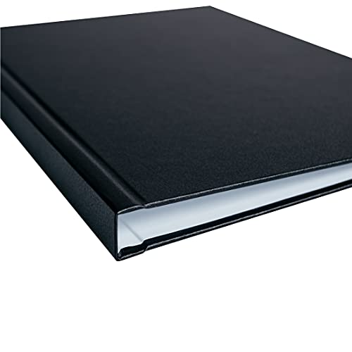 Buchbindemappen, Thermo Bindemappe, Hardcover DIPLOMAT MODERN (schwarz, 6 mm (25-50 Blatt))