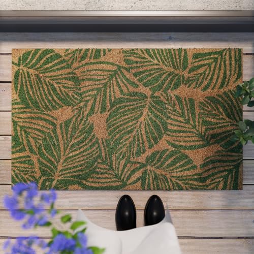 Jungle Mat – Stylische Kokos-Fußmatte von WECONhome für jeden Eingang (40 x 60 cm, grün)