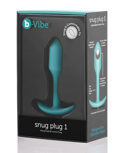b-Vibe - The Snug Plug 1 – Mint – 55 Gramm Analplug mit ausgestelltem Sockel und gewichteten Bällen