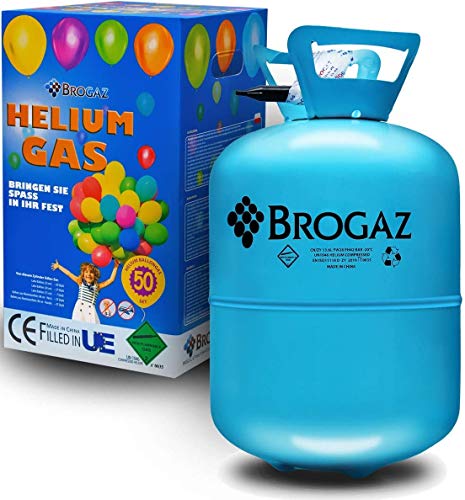 Große Flasche Heélium 0,40 m³ für 50 Luftballons (99,99 % Helium).