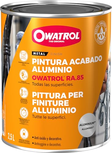 OWATROL Rustol Alu RA.85 Lackierlack, Aluminium, für alle Untergründe, 0,75 l
