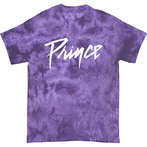 Prince T Shirt Purple Rain Track List Nue offiziell Unisex Dip Dye Purple M