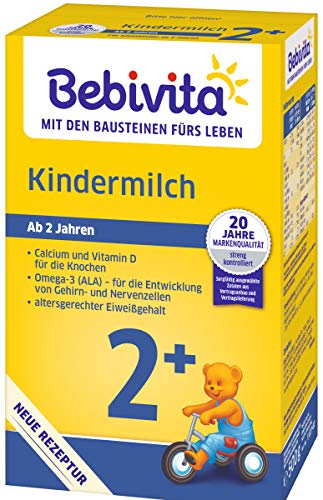 Bebivita Kindermilch 2+, ab dem 2. Lebensjahr, 2er Pack (2 x 500g)