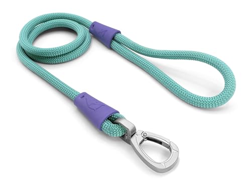 MORSO Hundeleine aus Seil 120 cm Blaugrün/Violett