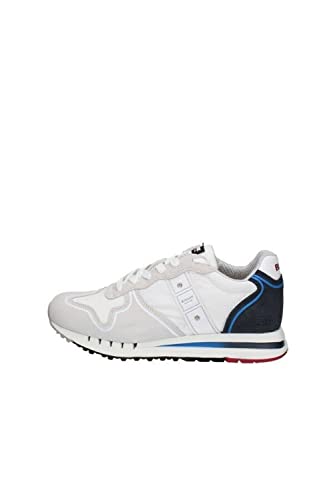 Blauer F2QUEENS01 Sneakers Schuhe Herren blau Leder Grigio/42