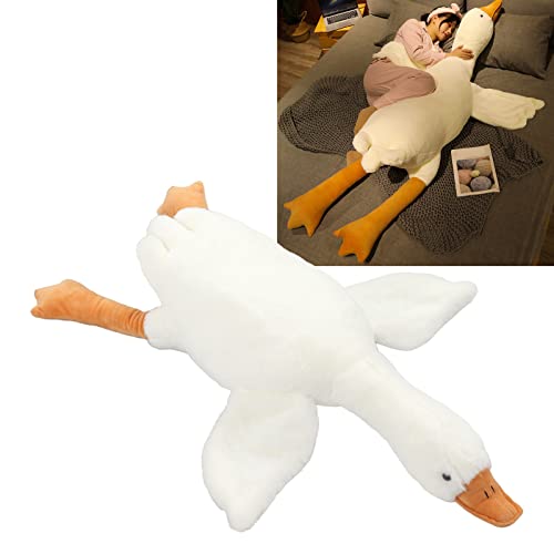 50-190 cm Riesige Gans Plüschtiere Große Ente Puppe Weiches Kuscheltier Schlafkissen Kissen für Kinder und Mädchen(190cm)