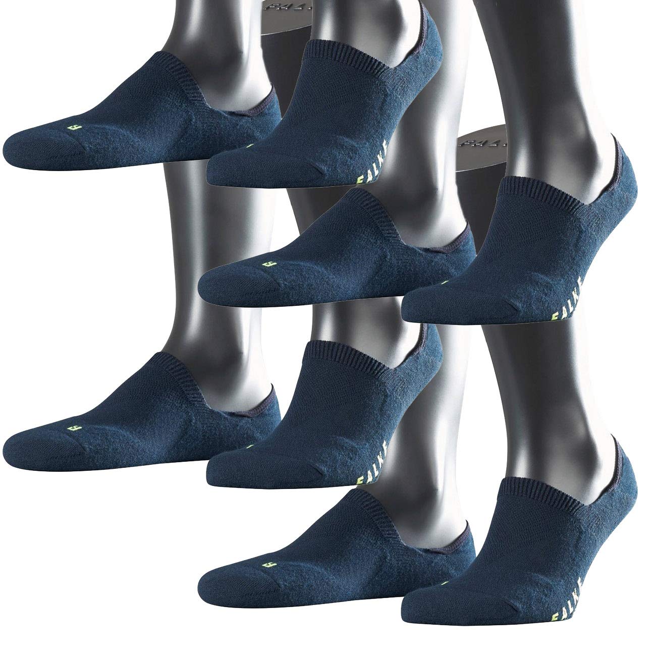 FALKE Sport Spirit Unisex Sneaker Cool Kick Invisible 4er Pack, Größe:44/45, Farbe:Marine (6120)