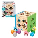 WOOMAX - Cubo 13 piezas encajables madera Disney baby (ColorBaby 48717)