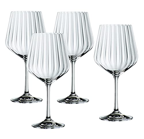 Spiegelau & Nachtmann, 9-teiliges Gin & Tonic-Set, 4x Gin Tonic-Gläser (637 ml), 4x Glastrinkhalme, 1x Reinigungsbürste, Tastes Good, 103143