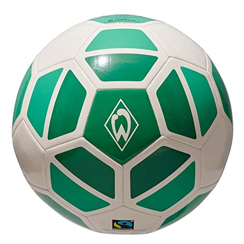 Werder Bremen Raute Fairtrade Ball (grün/Weiss, 1)