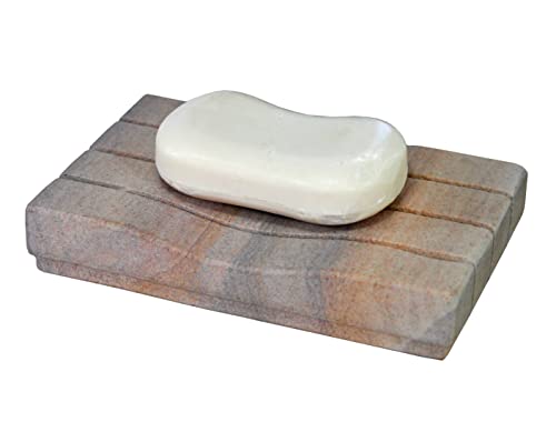 KLEO Marmor Stein Seifenschale Seifenhalter Seifenkiste Bad Badezimmer WC Zubehör - Marble Stone Soap Dish Soap Holder