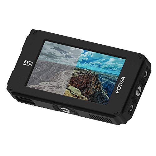 Fotga DP500IIIS A50TLS 5-Zoll FHD Video Camera Feldmonitor,Berühren Bildschirm Field Monitor,3D LUT,3G SDI,1920x1080,HDMI 4K Input/Output,Dual NP-F Batterieplatte für DSLR Kamera A7 A7R 5D III GH5