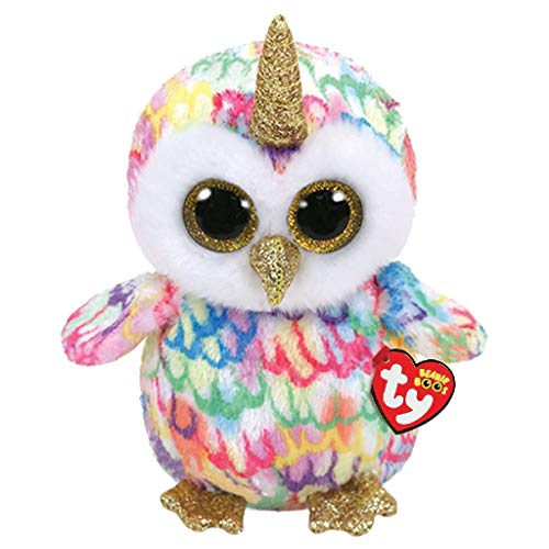 TY Enchanted Owl W/Horn Plüschtier Mehrfarbig  One Size, 23 cm