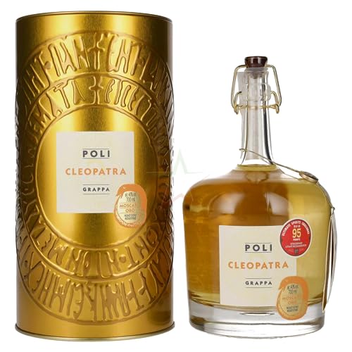 Poli Grappa Cleopatra Moscato Oro in Tinbox 40,00% 0,70 Liter