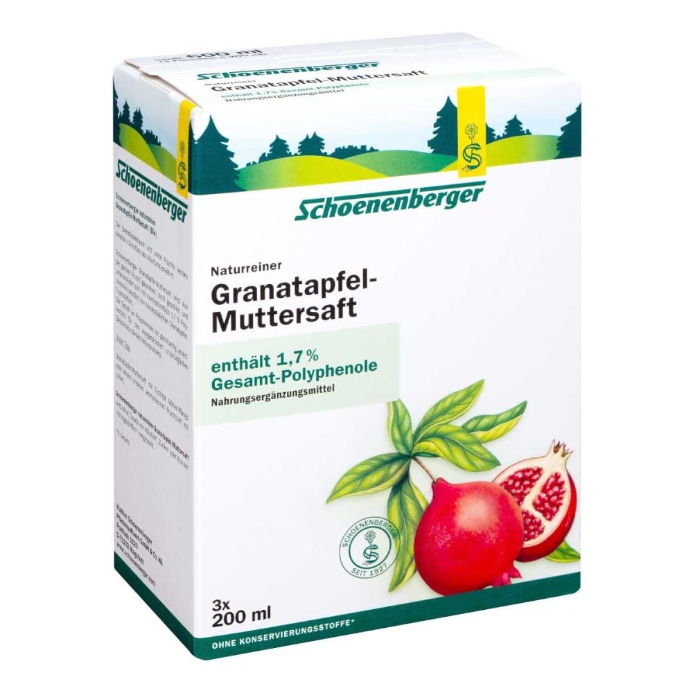 GRANATAPFEL MUTTERSAFT Schoenenberger Heilpfl.S. 3X200 ml